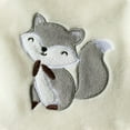 thumbnail image 2 of CREVENT 30''X40'' Light Cozy Plush Fluffy Warm Fleece Receiving Baby Blanket for Infant Toddler Crib Cot Stroller, Baby Birthday Ivory Fox, 2 of 6
