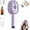 Purple, variant on Electric Steam Brush for Hair, Detangling Steam Brush, Rechargeable Steam Hair Straightener with Water Spray, Reduce Frizz, Nourishes Hairs, Anti-Static (Purple)