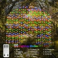 thumbnail image 4 of Curtain Lights Battery Operated, 200 LED 6.6Ft x 6.6Ft Dual Color Changing with Remote Timer, Outdoor Curtain Lights Waterproof for Wedding Bedroom Holiday Party Decor (Warm White & Multicolor), 4 of 16