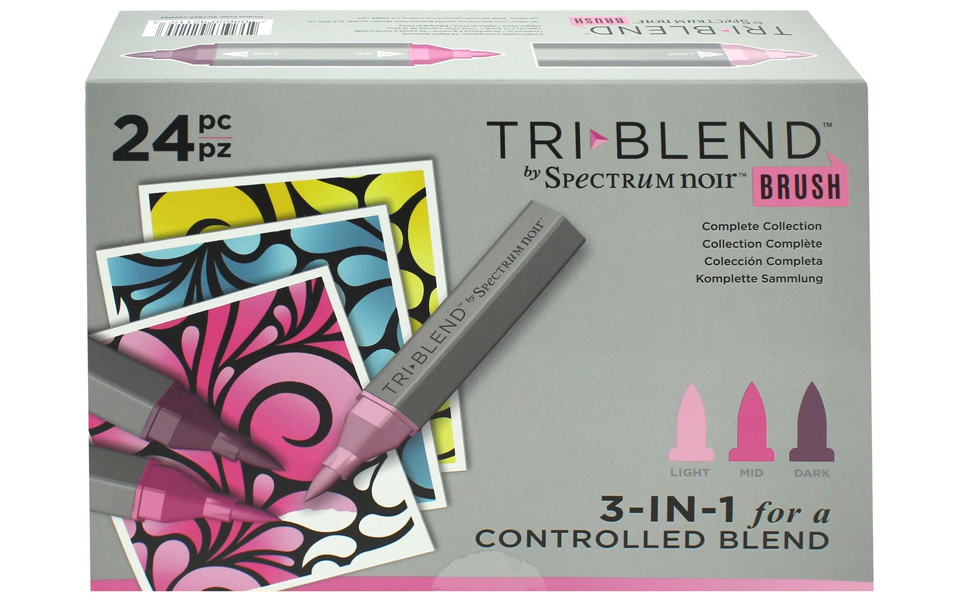 Spectrum Noir Triblend Brush Markers - Set of 24 -