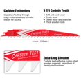 thumbnail image 5 of EZARC Carbide Reciprocating Saw Blade R943HM Endurance for Hard Wood 9-Inch 3TPI, 3-Pack, 5 of 5