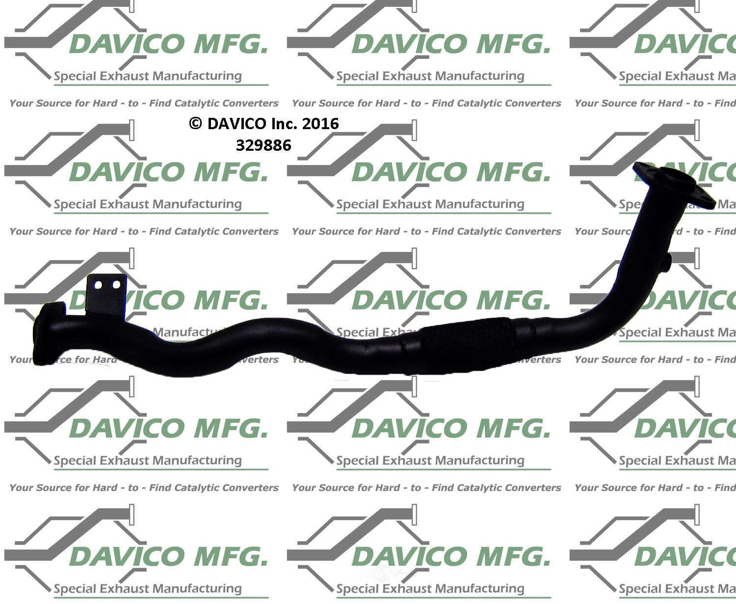 Davico Mfg 329886 Exact-Fit Exhaust Pipe