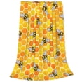 thumbnail image 2 of Balery Honeycombs Manta de Felpa Suave y Acogedora – Cobija de Franela Aterciopelada para Cama, Lavable y Cálida para Sofá, Mascotas, Transpirable-60"x50", 2 of 7