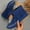 #343-Blue, variant on Wowcloth Women's Fashion Casual Winter Ankle Boots - Comfortable Short Shaft Flat Round Toe with Fringe Detail, Chunky Low Heel Booties for Daily Wear