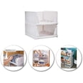 thumbnail image 5 of Stackable Clothes Storage Basket Sliding Organizer Wardrobe Drawer Shelf Diy Container (White), 5 of 5