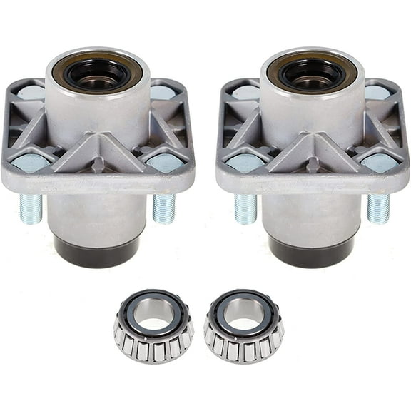 SEBLAFF 2 For 1982-2002 Models Club Car DS Golf Cart Front Wheel Hub Kit Bearings Seals