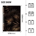 thumbnail image 4 of joogoo Spiral Journal Notebook Golden Leaves College Ruled Notebooks 8.3" x 5.7" 2 PCs, 4 of 8