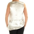 thumbnail image 3 of Kensie Womens Satin Knit Blouse, Metallic, Large, 3 of 3