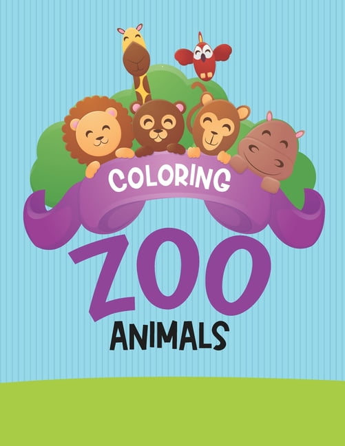 Coloring Zoo Animals Tracing, Drawing, And Coloring Activity Pages For