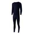 thumbnail image 1 of Chemises à Manches Longues pour Hommes Chemises à Manches Longues pour Hommes Coton Uni Coton Mince Col Rond Manches Longues sous-Vêtements Pantalon Ensemble, 1 of 9