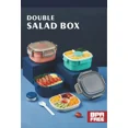 thumbnail image 3 of Salad Container for Lunch, Large Salad Bowl Lunch Box Container with 4-Compartment Bento-Style Tray, Reusable Spork & BPA-Free Pink, 3 of 6