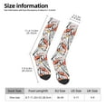 thumbnail image 7 of Knee High Socks for Men and Women, Minimalist Cute Cockatoo Orange Althletic Compression Socks, Support Long Tube Socks for Outdoor Sport, Calf Socks, High Stockings for Women Men, 7 of 7