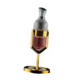 thumbnail image 4 of Decantador de vino Decantador rápido Decantador de vidrio de 1,5 l Dispensador de aireador de vino vacío Decantador de whisky para viajes Festival Oro, 4 of 8
