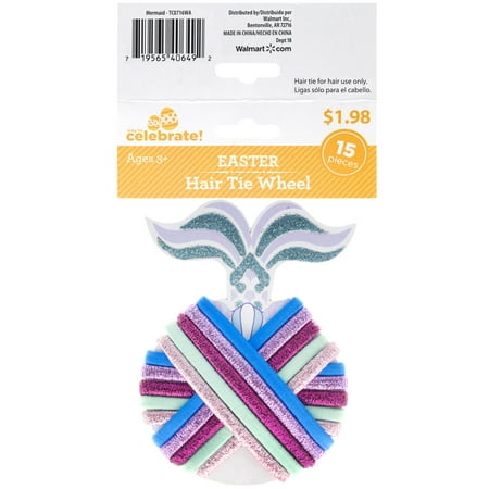 Way To Celebrate Hair Tie Wheel, Mermaid