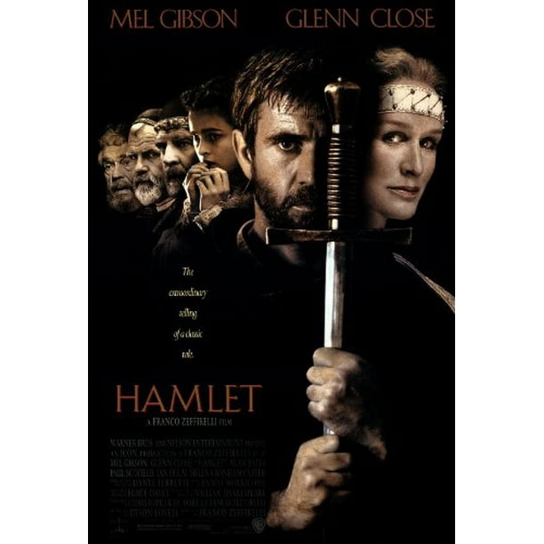 Hamlet Poster Movie 27x40 Mel Gibson Glenn Close Alan Bates, Approx. Size: 27  x 40 Inches - 69cm x 102cm By Pop Culture Graphics,USA - Walmart.com