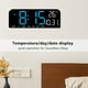thumbnail image 3 of Reloj Despertador Digital Pantalla LED Grande Temperatura De La Pared Del Escritorio, 3 of 7