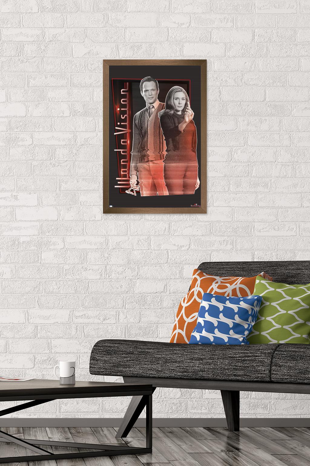 Marvel WandaVision - Together Wall Poster, 14.725" x 22.375", Framed