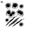thumbnail image 2 of Walbest 3D Bullet Hole Car Stickers Set, Simulation Stereoscopic Fake Guns Bullet Holes Stickers Automotive Tattoo Decorations Accessories Bullet Waterproof Car Decals, 2 of 6