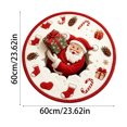 thumbnail image 2 of Christmas Rugs, Rugs Optical Illusion Christmas, Indoor Outdoor Use (60cm*60cm), 2 of 3