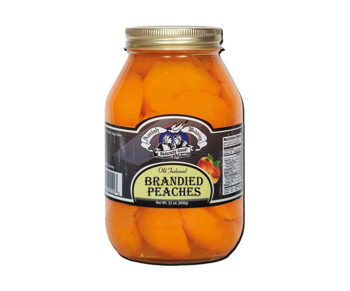 Amish Wedding Foods Brandied Peach Halves, 132 oz. (908g