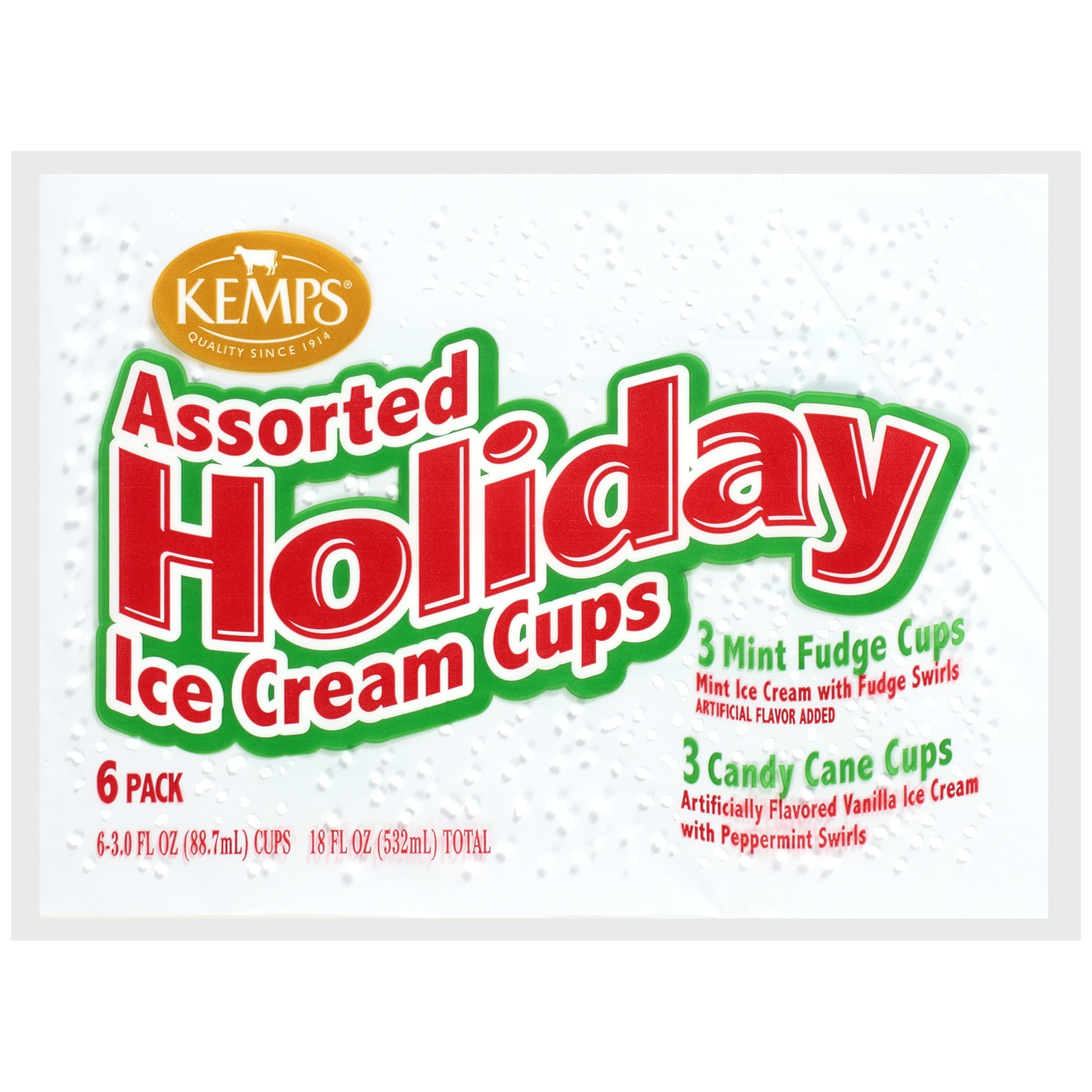 KEMPS® Assorted Holiday Ice Cream Cups 6 ct.