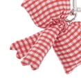thumbnail image 3 of Unique Bargains 1 Pc Handbag Charm Plaid Bow Handbag Accessories Red, 3 of 6