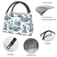 thumbnail image 4 of Zufioo Vintage Floral 1 Insulated Reusable Grocery Bags,Cooler Bag,Food Delivery Bag, Travel Insulated Bag, or Beach Cooler Bags, 4 of 6