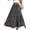 Black, variant on Musefolio Women’s Small Floral Print Long Skirt Resort Style A-Line Maxi S-2XL