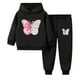 thumbnail image 1 of Odeerbi 2-16 Años Niñas Conjuntos Estampados Sudaderas Con Capucha Pantalones Dos Piezas Conjunto Sudadera Fina, 1 of 3