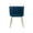 Navy - Velvet, variant on Guyou Velvet Dining Chair Set of 2, Modern Upholstered Side Chairs Comfy Seat Kitchen Chair with Curved Back and Metal Legs for Dining Room Living Room Bedroom, Cream
