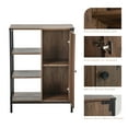 thumbnail image 7 of Landia Home 34"H x 24” W x 13"D Bathroom Cabinet with Steel Frame, 3 Shelves, Brown, CVA6114U, 7 of 7