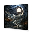 thumbnail image 2 of Designart "horizon Barn By Moonlight IV" Countryside Metal Wall Decor, 2 of 5