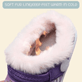 thumbnail image 3 of L-Run Kids Fluffy Fuzzy Slippers Boys Girls House Home Slippers with Strap Slip-on Shoes 9.5-10, 3 of 6