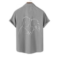 thumbnail image 4 of NuoCaiYun Men'S Shirts Casual Short Sleeve Button Down Shirt Beach Vacation Summer Turndown Collar Tops with Pocket, 4 of 6