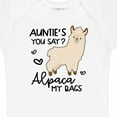 thumbnail image 4 of Inktastic Auntie's You Say Alpaca My Bags Boys or Girls Baby Bodysuit, 4 of 5