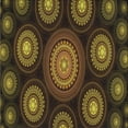 thumbnail image 1 of Ahgly Company Machine Washable Indoor Square Transitional Black Brown Area Rugs, 4' Square, 1 of 7