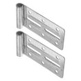 thumbnail image 2 of KAKOWELY 2pcs Garage Door Bottom Track Reinforcement Brackets Garage Door Repair Part Heavy Duty Metal Hinge Brackets for Installation and Support4.72"X2.36"X0.59", 2 of 4