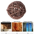 thumbnail image 3 of Zcyifa hanging ball decorations 15pcs Wicker Rattan Ball Creative DIY Craft Decorative Ball Hanging Simple Vine Ball for Kindergarten Hotel Bar Home (Brown 5cm), 3 of 10
