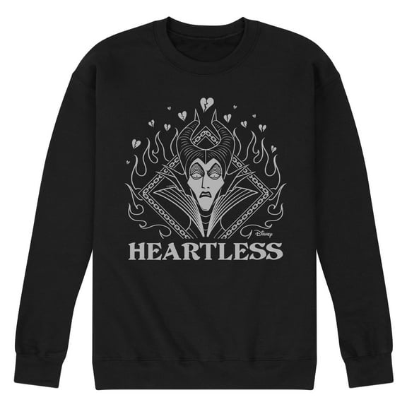 Disney Villains - Maleficent Heartless - Men's Crew Neck Fleece Pullover