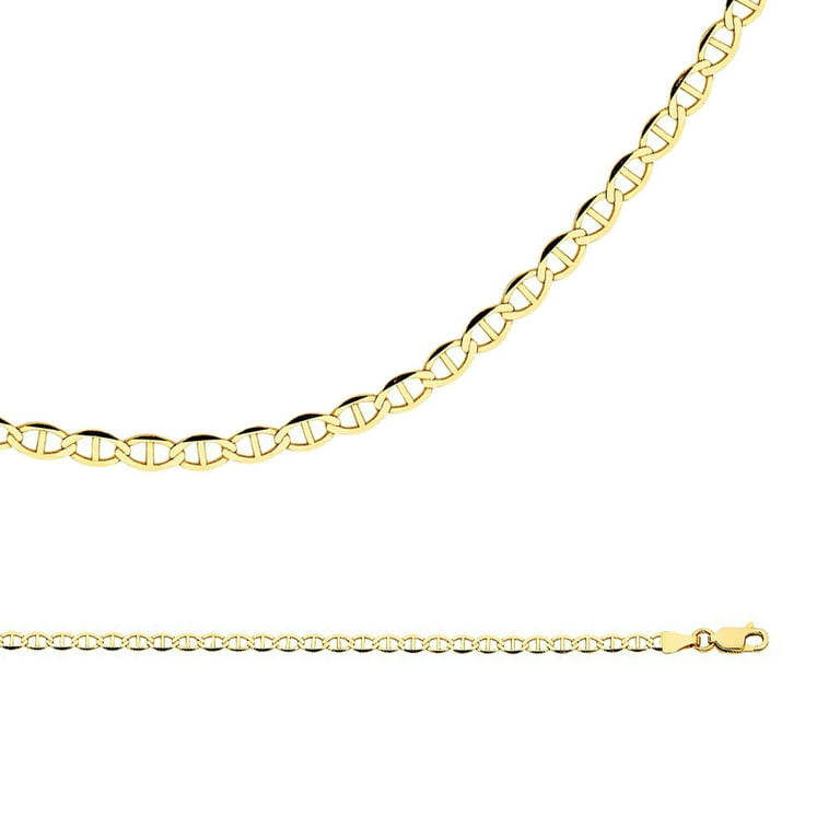 14k Yellow Gold Mariner Link Anchor Chain 20, Exquisite Jewelry for Every  Occasion