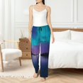 thumbnail image 4 of Fotbe Night At Lake Aurora Pantalones de Pijama para Mujer, Pantalones de Dormir, Pantalones Pj con Cordón y Bolsillos-3X-Large, 4 of 6