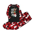 thumbnail image 6 of Mrzhqd Family Matching Christmas Pajamas Toddler Boy Girl Christmas Pajamas Set Crew Neck Long Sleeve Print Tops With Plaid Pants Winter Warm Soft Sleepwear Nightwear,Red,Size 6-7 Years, 6 of 6