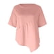 thumbnail image 4 of Moda mujer verano casual manga corta cuello redondo blusa sólida camiseta Wmkox8yi  bvn1239, 4 of 4