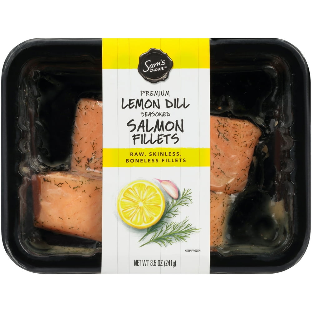 Sam's Choice™ Premium Lemon Dill Seasoned Salmon Fillets 8.5 oz. Tray