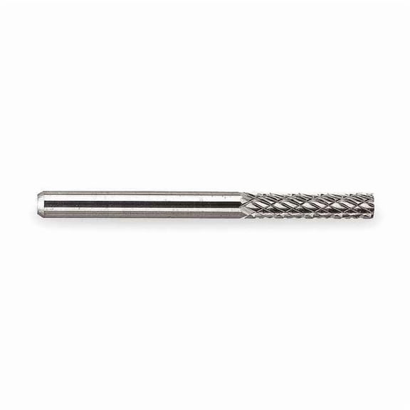Widia Carbide Bur,Cylindrical,1/8",Double Cut M41202