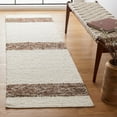 thumbnail image 3 of SAFAVIEH Natura Margaret Striped Area Rug, Ivory/Brown, 8' x 10', 3 of 10