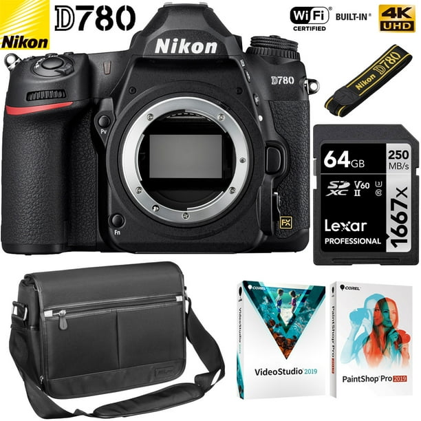 nikon d780 24 3mp hd 1080p fx format dslr camera body only with 64gb creator bundle