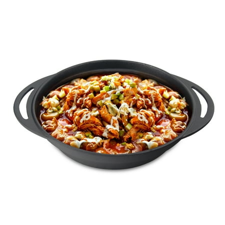 Cast Iron Round Grill Pan - Cast Iron Pan, Jim Beam Heavy Duty Construction Grilling and Barbecue 9.5'' Cast Iron Round Pan, Pre Seasoned Pan