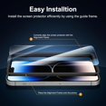 thumbnail image 3 of WWS-[3 Pack] Conçu pour iPhone 14 Pro (6.1 Pouces) Protecteur d'Écran en Verre Trempé avec Outil d'Installation Facile Inclus, Compatible avec Étui Ultra Résistant, 3 of 4