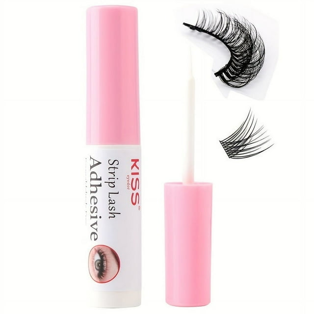 Colle pour Cils Super Forte, Transparente, Imperméable, Aspect Naturel, Sans Latex pour Extensions de Cils DIY, Super Tenue, Colle pour Extensions de Cils Longue Durée 48 Heures, Non Irritante et Séchage Rapide